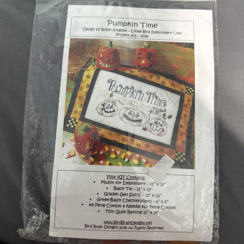 Bird Brain Designs Pumpkin Time Robin Kingsley #11 - 2018‎ Open Missing Items